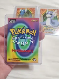 Dratini Dragonair Dragonite Set Of 3 Topps Blue/Black Logo Pokemon Card Lot - Image 3