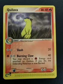 Pokemon Card Quilava 51/100 EX Sandstorm Uncommon - Image 1