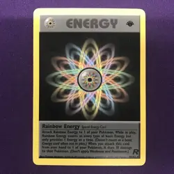 Pokemon TCG Rainbow Energy Team Rocket 1st Edition Rare 80/82 LP/NM - TCCCX - Image 1
