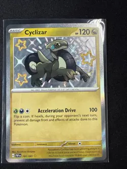 Cyclizar 195/091 SV: Paldean Fates Shiny Rare Holo Pokemon TCG Near Mint - Image 1