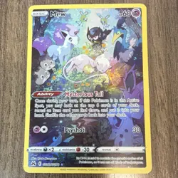 Pokemon Mew GG10/GG70 Crown Zenith Ultra Rare Holo Basic 60 HP Psyshot - Image 1