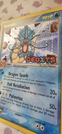 Gyarados 8/107 – 2005 Pokemon EX Deoxys Holo Rare Vintage NM/LP - Image 2