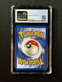 CGC 9 ERROR Pokemon Onix #65Unseen Forces INVERTED HOLO LAYER! - Image 2