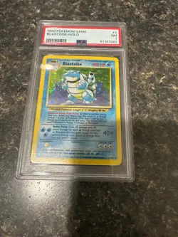 1999 Pokemon Blastoise Holo Base Set #2 Near Mint PSA 7 - Image 1