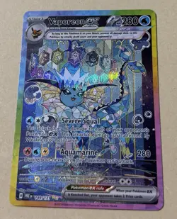Pokemon TCG Prismatic Evolutions Vaporeon EX SIR 149/131 NM Condition FRESH - Image 2