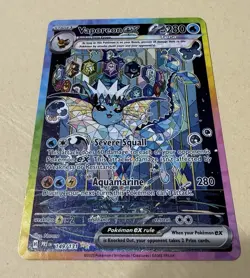 Pokemon TCG Prismatic Evolutions Vaporeon EX SIR 149/131 NM Condition FRESH - Image 3