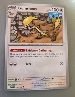 Gumshoos 110/132 Me01: Mega Evolution Regular - Pokemon TCG CCG NM - Image 1