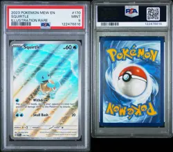 Pokemon Squirtle Illustration Rare PSA 9 Holo 170/165 Scarlet & Violet 151 - Image 3