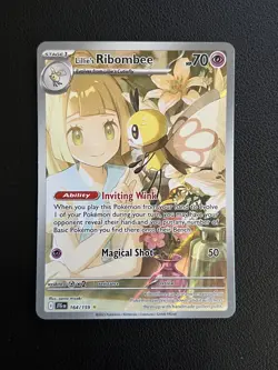 Pokemon TCG Lillie's Ribombee 164/159 Illustration Rare Journey Together - Image 1
