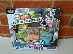 Pokemon TCG Scarlet & Violet Black Bolt & White Flare Unova Poster Collection - Image 1