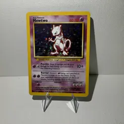 Pokemon Mewtwo Base Set Holo Rare 10/102 English 1999 TCG Unlimited - Image 1