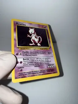 Pokemon Mewtwo Base Set Holo Rare 10/102 English 1999 TCG Unlimited - Image 3