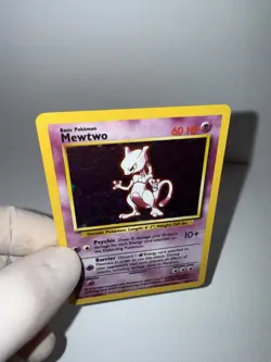 Pokemon Mewtwo Base Set Holo Rare 10/102 English 1999 TCG Unlimited - Image 4
