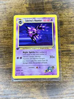 2000 Pokemon Gym Heroes - Sabrina’s Haunter - 1st Edition Ungraded 58/132 - Image 3