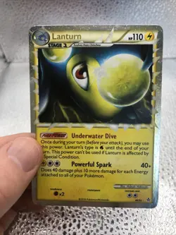 Lanturn (Prime) 86/95 Unleashed Holo *MISCUT* Heart Gold Soul Silver Pokemon - Image 2