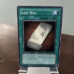 Last Will TP7-EN015 Common Unlimited Edition MP Yugioh - Image 1