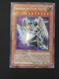 Yugioh Valkyrion the Magna Warrior SDD-001 Parallel Secret Rare NM - Image 2
