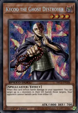 Kycoo the Ghost Destroyer EU 1st Ed Secret Rare SBC1-ENG06 Yu-Gi-Oh! - Image 1