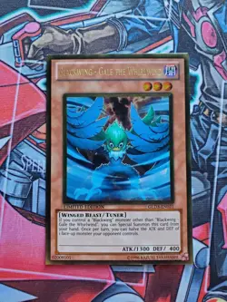 Yugioh! NM Blackwing - Gale the Whirlwind - GLD3-EN021 - Gold Rare - Limited Edi - Image 1