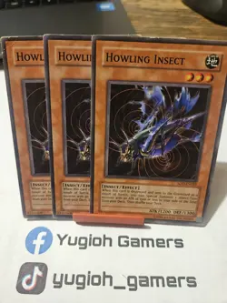 Yu-Gi-Oh Howling Insect X3 SOD Played - Image 1