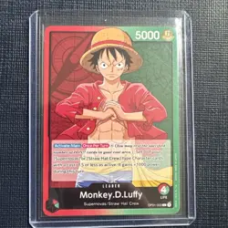 ONE PIECE Romance Dawn OP01-003 Monkey D Luffy Common Leader - Pre Errata NM - Image 1