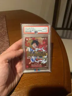 Monkey.D.Luffy (Super Pre-Release) [Winner] P-001 PSA GEM mint 10 One Piece - Image 1