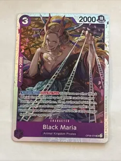 Black Maria OP08-074 Two Legends Foil One Piece. - Image 1