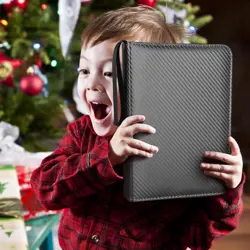 4 pocket card binder premium zip trading card binder 400 double sided pocket - Image 2