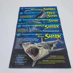 Lot of 5 Incomplete Weird and Wild Creatures Cards Monsters of the Deep Group 4 - Image 1