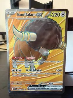 Bouffalant ex 162/086 Full Art Ultra Rare White Flare Pokemon Card NM - Image 1