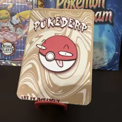 Pokederp Halloween X-ray Dafish Holo Magikarp 19/36 Custom Derpy Card - Image 3