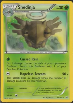 Shedinja XY - Roaring Skies 11/108 LP English Pokemon Card - Image 1