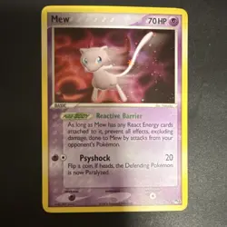 Pokemon Mew Holo Rare POP Series 4 004/017 70HP TCG Card - Image 1