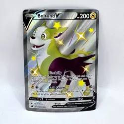 Shiny Boltund V Black Star Promo Full Art SWSH085 Pokemon Card - Image 1