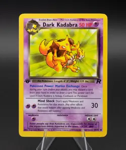 Pokemon Card Dark Kadabra Team Rocket 1st Edition Non Holo 39/82 Uncommon - Image 1
