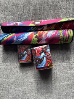 Mega Charizard X EX Ultra Premium Collection Playmat Deck Box and Card Sleeves - Image 3