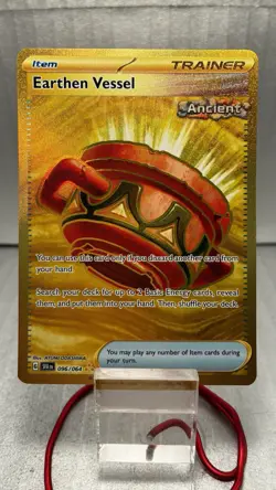 Earthen Vessel 096/064 SV: Shrouded Fable Hyper Rare Gold NM+ Pokemon Card - Image 1