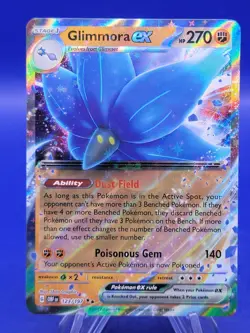 Glimmora EX 123/197 Full Art NM/M Obsidian Flames Pokemon Card - Image 1