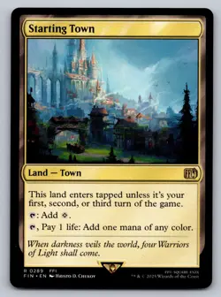 Starting Town 0289 MTG Final Fantasy I Rare Land EN - Image 1