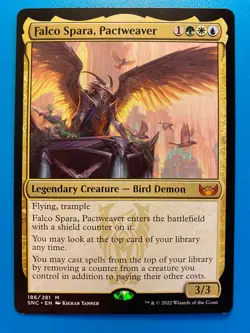 MTG 1x Falco Spara, Pactweaver 186 Streets of New Capenna Magic Gathering x1 NM - Image 1