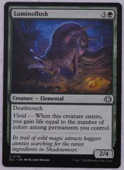 Luminollusk Lowryn: Eclipsed 0179 MTG Deathtouch Lifegain - Image 1