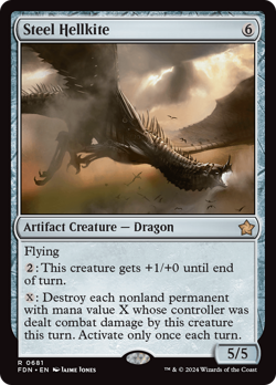 Steel Hellkite [Foundations] Magic MTG - Image 1
