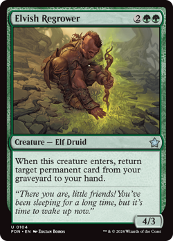 Elvish Regrower [Foundations] Magic MTG - Image 1