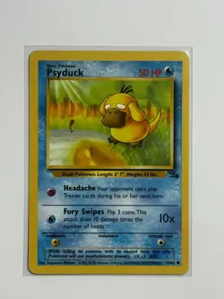Pokemon Fossil Psyduck 53/62 MP - Image 1