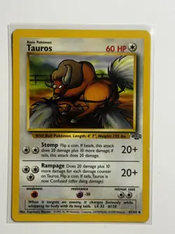Pokemon Jungle Tauros 47/64 LP-MP - Image 1