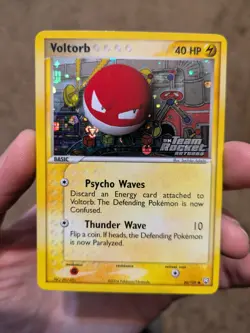 REVERSE HOLO - Voltorb 80/109 EX Team Rocket Returns Pokemon LP to MP - Image 1