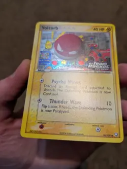 REVERSE HOLO - Voltorb 80/109 EX Team Rocket Returns Pokemon LP to MP - Image 2