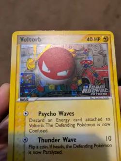 REVERSE HOLO - Voltorb 80/109 EX Team Rocket Returns Pokemon LP to MP - Image 3