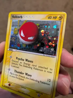 REVERSE HOLO - Voltorb 80/109 EX Team Rocket Returns Pokemon LP to MP - Image 4