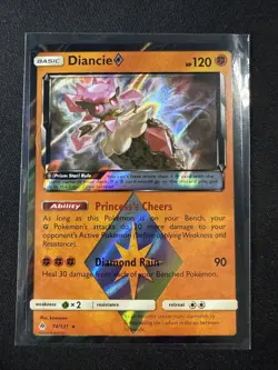 2018 Diancie 74/131 Prism Star Prism Holo Rare Forbidden Light Pokemon TCG LP/NM - Image 1